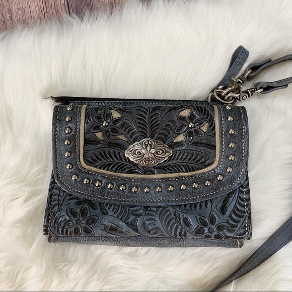 American West Handbags - American West | Leather Boho Clutch Wallet Bag
